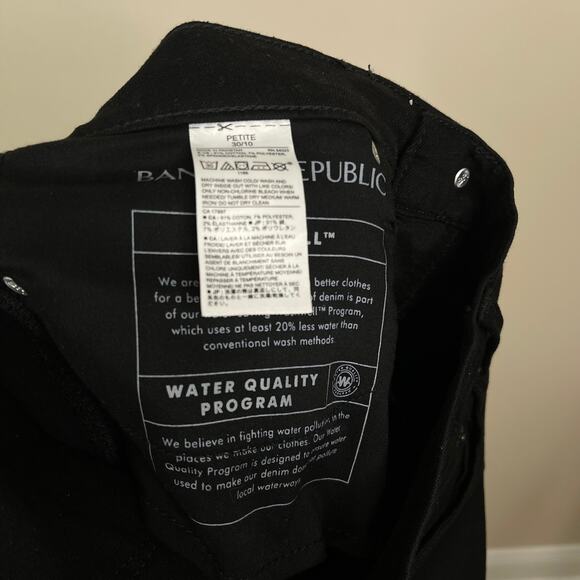 Banana Republic High Rise Skinny Black Jeans 30 P - Picture 8 of 11